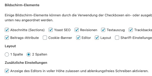 Revisionen nicht angezeigt in WordPress: Erste Fehlerquelle